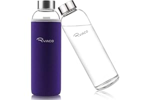 Ryaco Botella de Agua Cristal