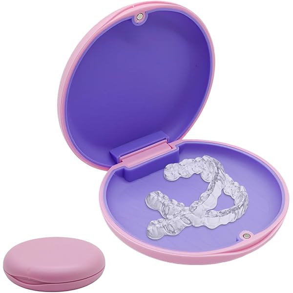 Brace Retainer Case, 2pcs Retainer Box, Braces Case, Aligner Case With Mirror And Magnetic Lock - View #3