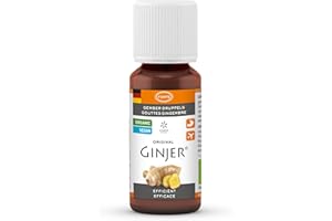 LEMON PHARMA Liquide/Gouttes GINJER® extra-fortes biologique. Extrait racine de gingembre sans alcool, sans sucre, sans gluten, sans lactose. Vegan