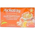 Alokozay Ginger Lemon Honey Tea - 25 Tea Bags in Foil Wrapped Envelopes
