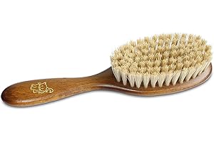 MARS COAT KING Mars Boar Bristle Cat Hair Brush, Made in Germany, 3/4" Bristles and 2" Wide Head