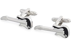 Samgu Boutons de manchette fantaisie Homme - Guitare Cufflinks