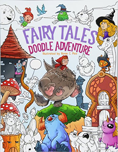 Télécharger Fairy Tales Doodle Adventure: A Beautiful Coloring Book for Adults, Boys and Girls (Alice in Wonderl Gratuit