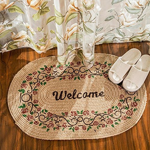 Lonior Barrier Mats Non Slip Door Mat Outdoor Entrance Door Mat Mildewproof Dirt Trapper Mat Handcraft Mat Rug, 76 x 50cm