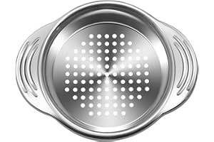 PENNLE Coladores de Malla de Cocina Acero Inoxidable, Escurridor de Alimentos con Mango Largo, Colador de Malla Fina con Manija para Cocina, Fregadero, Latas, Usados para la Mayoría de las Latas de Comida