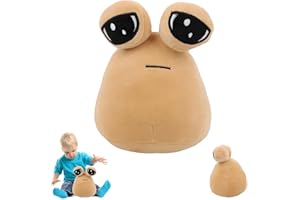 DONGSZQ Poupée Pou en Peluche Alien Plushie, 22 cm Alien Plushie Peluche, Jouet Peluche My Pet Alien Pou, Mignon Alien Pou Peluche, Poupée en Peluche Alien, pour Fille Garçon Cadeau pour Enfants (Gros Yeux)