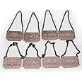 8Pcs Decanter Tags,Bottles Tags with a Polished Copper Finish for Bottles or Decanters