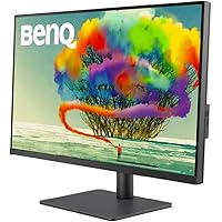 BenQ PD3205U Designer Monitor (tecnologia AQCOLOR, 32 pollici, 4K UHD, IPS, ricarica USB-C, DP / HDMI, KVM, altezza regolabil