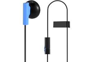 Kafuty Gaming Headset 3.5mm Gaming Earphone Ecouteurs Intra-Auriculaires Casque Headset avec Micro pour Sony Playstation 4 Contrôleur PS4 Compatible avec d'autres périphériques Audio de 3,5 mm