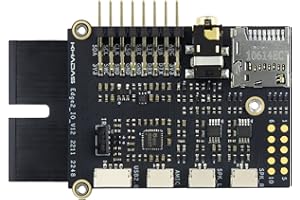 Khadas Edge2 IO Module con Lector de Tarjetas UHS-I SD, Receptor infrarrojo de Doble Canal, Conector para Auriculares de 3.5 mm, GPIO de 16 Pines y Almohadillas POGO de 10 Pines
