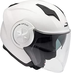 Casco HP3.41 Bianco Lucido M : Amazon.it: Auto e Moto