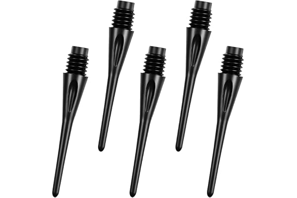 flintronic 100/200 Pièces Pointes de Fléchettes, Embout Flechette Pointe avec Filetage 2BA, Embouts de Fléchettes Souple de Qualité, Pointes de Rechange pour Fléchettes, pour Débutants Amateurs