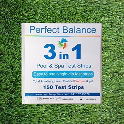 150 - 3 Way Hot Tub Test Strips Chlorine or Bromine / PH / Alkalinity - Hot Tub Suppliers