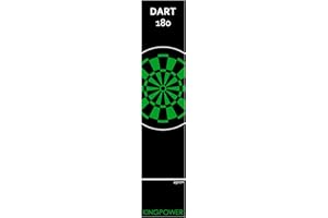 ‎KINGPOWER Kingpower Dartmatte Dart Teppich Turnier Matte Abwurflinie Bodenschutz Zubehör Dartpfeile Dartscheibe Dartboard 2 Größen 237cm und 290cm Verschiedene Designs