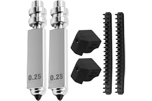 Ollanoos robust 0,25 mm härdat stålmunstycke, ersättning för Anycubic Kobra X, integrerat snabbyte hotend kit med snabb flöde