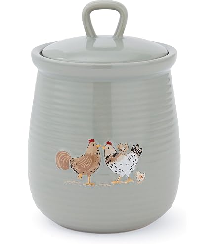 Beurrier Décoratif Rustique Cadeau Cooksmart Hen House Lane Scatter Plateau De Cuisine De Style Ferme Britannique | Mélamine Durable Et Mélange De Plastique | Design Rustique De Campagne | Facile à Nettoyer