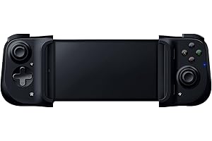 Razer Kishi pour Android - Contrôleur de Jeu Pour SmartPhone (Connexion USB-C, Design ergonomique, Ajustement individuel pour téléphones mobiles, Clé analogique, Latence ultra faible) Noir