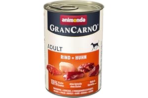 ANIMONDA VOM FEINSTEN Animonda Gran Carno - Cibo per Cani, manzo + pollo, 6 x 400 g