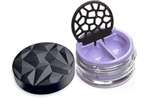 ‎LENSBIX Lensbix Kontaktlinsenbehälter Geometric. Erwachsenes Accessoire mit futuristischem 3D Deckeldesign. Das stilvolle Geschenk für alle die gerne Linsen tragen. (No30 Lavendel)