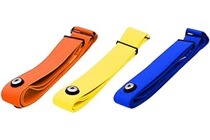 Lrtzizy 3Pcs for Heart Rate Chest Strap Adjustable Elastic Strap for Sports Wireless Monitor Rate Belt C