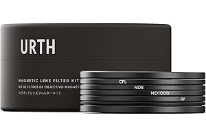 Urth 49mm Magnetisches UV, Polfilter (CPL), ND8, ND1000 Filter Kit (Plus+)