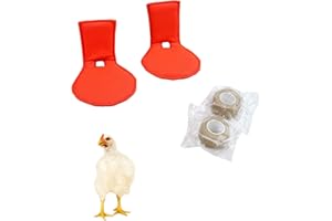 YUYUSO 2-Pack Poultry Leg Support Splint for Chickens - Adjustable Brace for Foot Stability, Curled Toes, and Leg Injuries in Hens and Roosters
