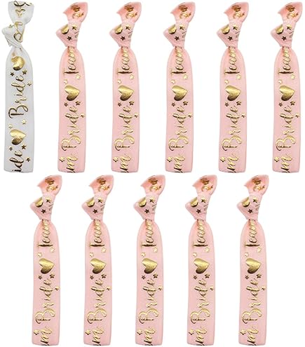 12PCS Bracelet EVJF Bracelet Mariée et Team Mariée Accessoire EVJF Décoration EVJF Fête Mariage Party Faveur pour Enterrement de Vie de Jeune Fille