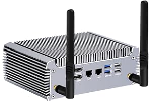 KingnovyPC 4K Fanless Fanless Mini PC, AMD Ryzen 7 4800U 8 Core, Win 11 Pro Mini Desktop @60Hz Output, WiFi 6 BT5.2, 2* HDMI, 5*USB, Home Office Gaming, 16GB DDR4 1TB Pcle3.0