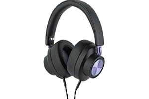 Linsoul Kiwi Ears x Z Reviews: Serene Casque Supra-auriculaire,Ecouteur Filaire,Haut-Parleur planaire entièrement fermé,Équilibre sonore,Coussinets en Cuir végétalien pour DJs,Gamers,et Musiciens