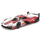 Bburago 963 #6 - Porsche Penske 1:24 &ouml;l&ccedil;ekli araba, Kırmızı ve Beyaz ayrıntılı kopya, Kapılar a&ccedil;ılır, Porsche resmi lisansı, 
