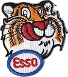 schnelle Abwicklung ESSO Tiger Kopf Tankstelle Gasoline Racing Nascar Aufnäher Aufbügler Patch Abzeichen