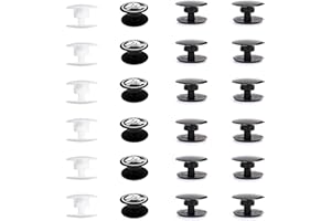 COZERI Lot de 24 boutons pour Crocs - Clous de chaussures de 16 mm de diamètre - Rivets et broches en plastique pour Crocs et chaussures similaires - Boutons de rechange pour réparation et décoration