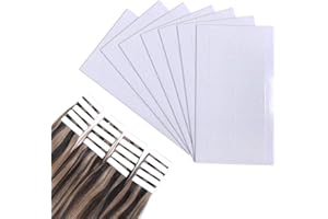 ‎KALOLARY Kalolary 150 Stücke Ersatztapes für Tape In Hair Extensions Ersatztapes Klebestreifen Hohe Klebekraft Haar Klebeband für Haarverlängerungen Haareinschlag (Weiß)