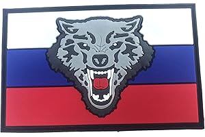 PATCH NATION Russie Russe Loup Drapeau Airsoft Paintball PVC Moral Cosplay équipe Patch