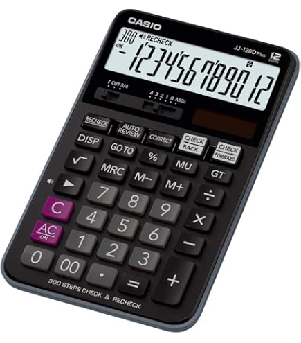 Casio DJ-120D Plus 300 Steps Check and Correct Desktop Calculator