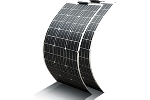YINGGUANG 2 piezas 100W panel solar flexible 18V - módulo solar ideal para autocaravana, camping, casa de jardín