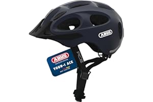 ‎ABUS ABUS Stadthelm Youn-I ACE - Fahrradhelm für den Alltag - mit integriertem LED-Rücklicht - für Damen und Herren