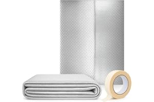 PERFECT COVER AVOID Isolant Thermique Fenetre, Reflecteur Radiateur de Chaleur 50 cm × 5 m, Isolation Fenetre 4mm épais, Économise l’Énergie, Isolation Porte de Garage, Toit, Mur, Voiture, Ruban Adhésif Inclus