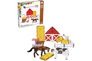 Magna-Tiles - Boerderij Set - Magnétique Speelgoed 25 pièces