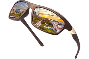 YIMI LJIMI Gafas de sol polarizadas Gafas deportivas 100% protección UV400 CAT 3 CE para hombres y mujeres ciclismo pesca MTB running conducción golf bicicleta deportes al aire libre súper ligero montura