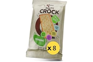 Crackers Proteici 8 Snack Salati Monoporzione Da 45g Gusto Rosmarino EatPro 30% Proteine, 10% Carboidrati, Keto Diet Snack Proteici Cibo Proteico, Crackers Salati E Croccanti