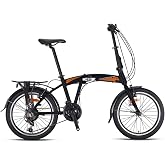 KRON FD 2000 KATLANIR BİSİKLET 20 JANT 21 VİTES V FREN SİYAH-GRİ/TURUNCU(KRN24-050)(GREENWAY BİSİKLET)