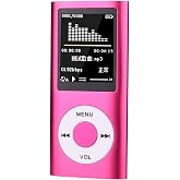 Junglee Pembe Dijital Renkli Ekranlı Mp3-Mp4 &Ccedil;alar Hafıza Kartı Girişli Metal Pembe