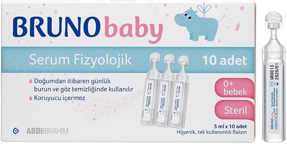 Bruno Baby Serum Fizyolojik Damla 5 ml x 10 adet