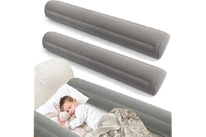 2-pack uppblåsbart sänggaller, fallskydd, sängskydd, säng, lämplig för alla sängar, mobil uppblåsbar, bärbar, vikbar, resårsäng för säng, resor, baby, barn, babysäng, äldre vuxna