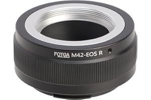 Hersmay M42-EOSR Objektivadapter M42 Objektiv auf EOS R für Canon EOS R RP R5 R5C R6 RF Mount Mirrorless Camera