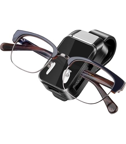 Support Lunettes De Soleil Pour Voiture - Clip Pare-Soleil - Range Lunettes & Cartes - Gadget Auto