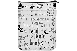 KUIYAI Book Inspired Gift I Solennly That I Will Read More Libri Libro Sleeve For Book Lover Wizard Academia Gift (leggi tutto libroUK)