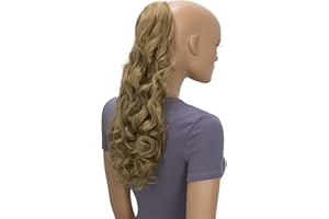 CAISHA by PRETTYSHOP 50cm Postizo Trenza Coleta Extensión De Cabello Ondulado Rubia HC23-1