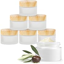 12 Pots Cosmétiques Verre 30ml - Bouchon Bois Et Doublure étanche